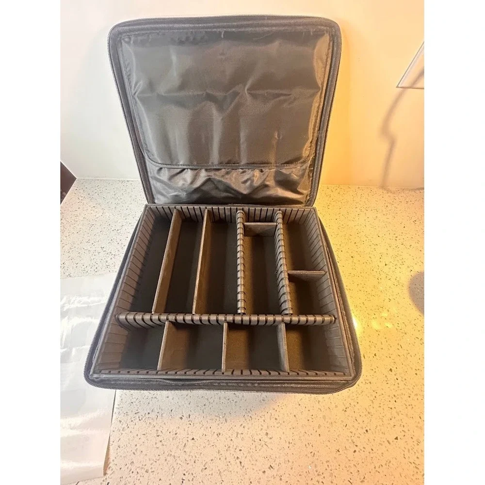 Joy Mangano The Jewel Kit Duo Jewelry Organizer Travel Case Black Nylon